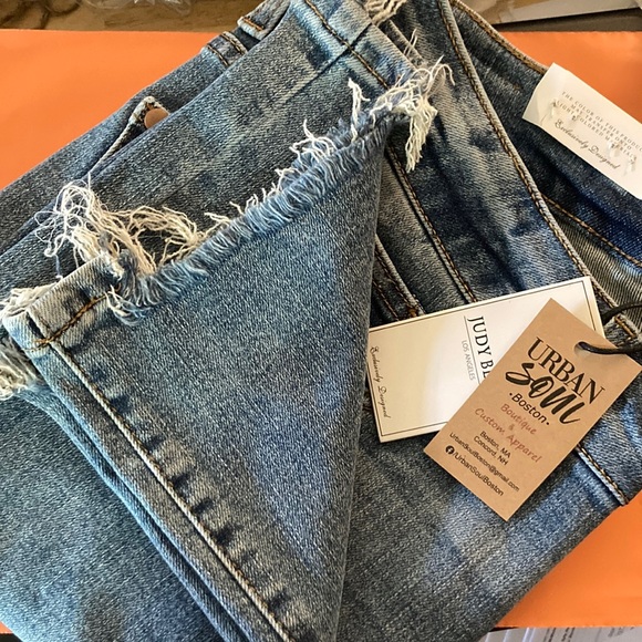 Judy Blue Lauren Full Size High Waist Button Fly Bootcut Jeans 64b5ec950c84274ddf0a0d39